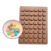 Molde Silicona Alfabeto Cubitos con Números y Símbolos